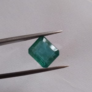 4.92 Carat Zambian Emerald: Octagon Faceted Gemstone, Unheated