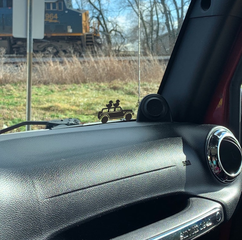 Jeep Wrangler JL Duck Duck Jeep Decal Windshield Easter Egg Etsy