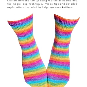 Beginner&#39;s Toe Up Sock Kit