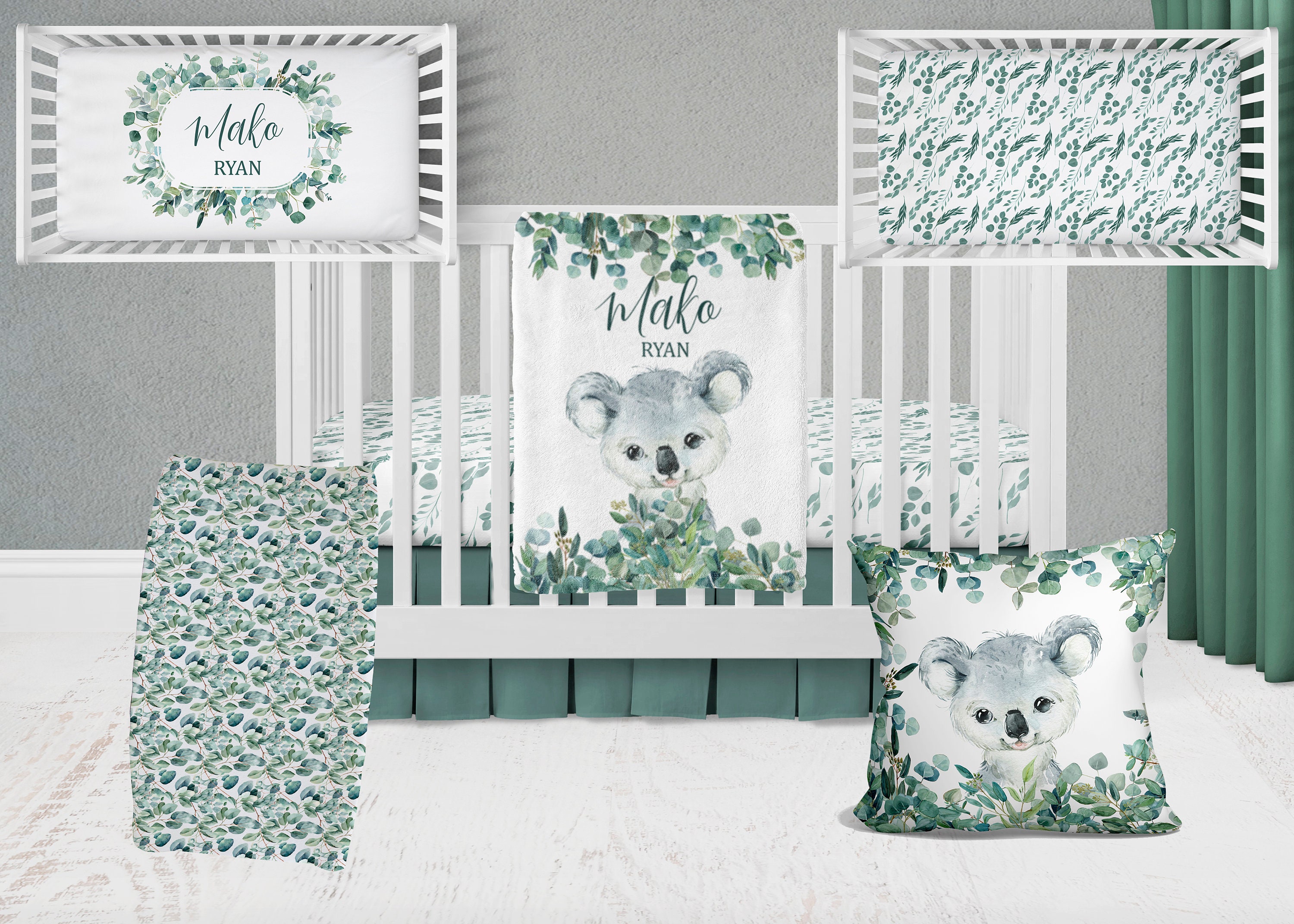 Koala Crib Bedding Etsy