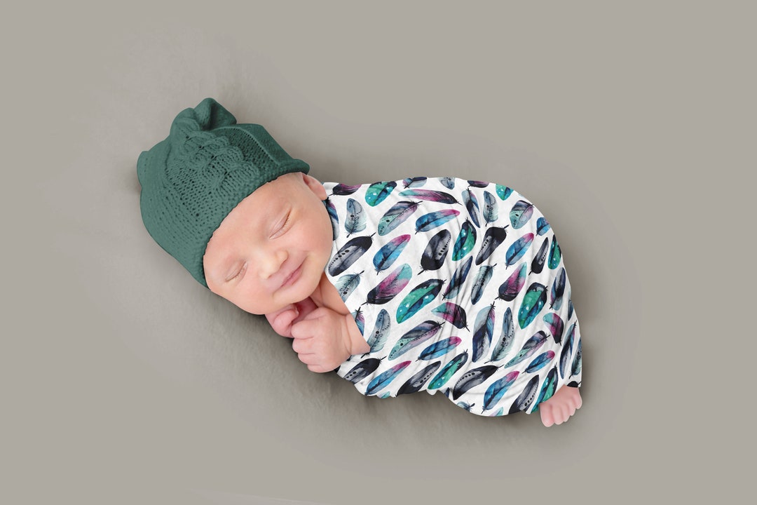 Couverture D’emmaillotage Personnalisée Avec Le Nom De Bébé – Taille 90x90 Cm | Douce Et Chaude | Idéale Pour Naissance, Allaitement, Poussette - 11