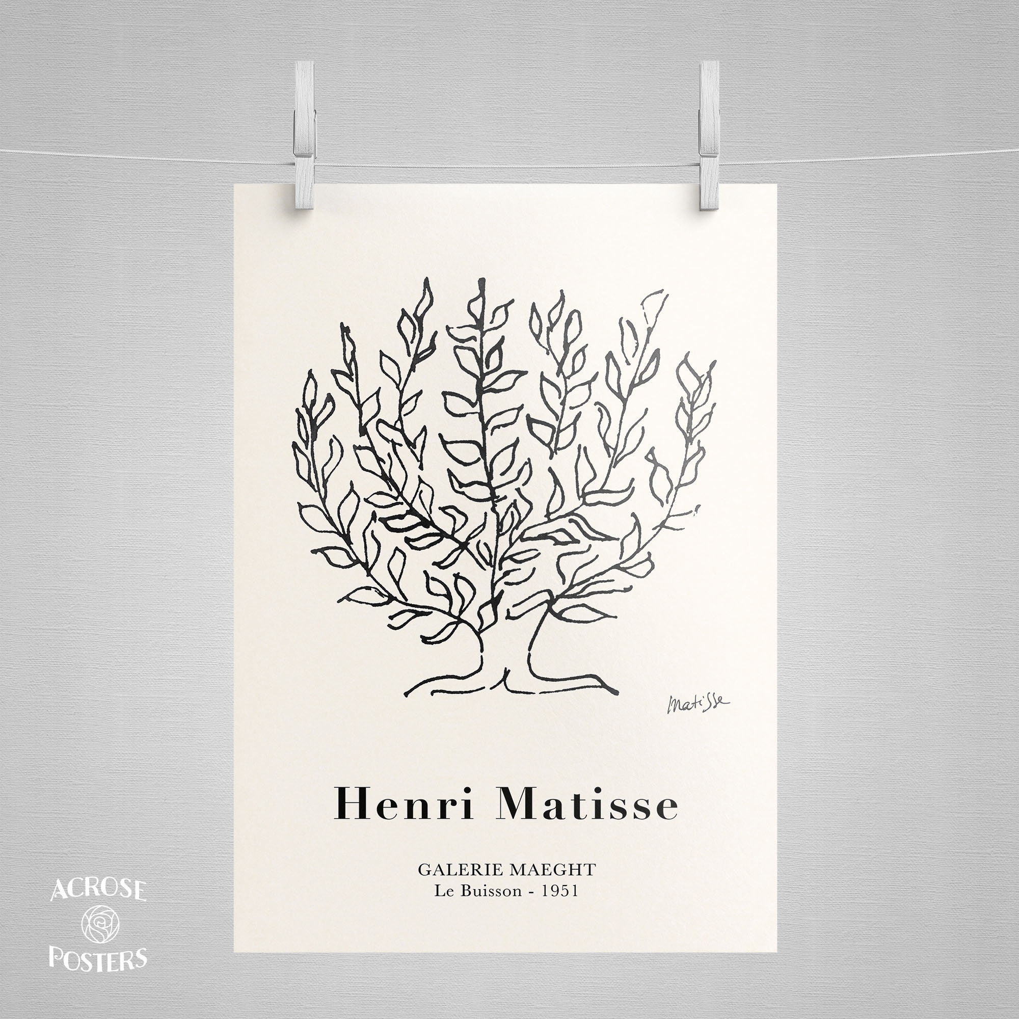 Henri Matisse Le Buisson Tree 1951 Premium Posters Wall Etsy