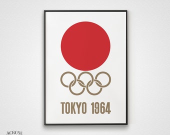 1964 Olympic Games Tokyo Original Official Guest Badge NO RIBBON Very Rare!!! Free Shipping!!! Very Nice!!!