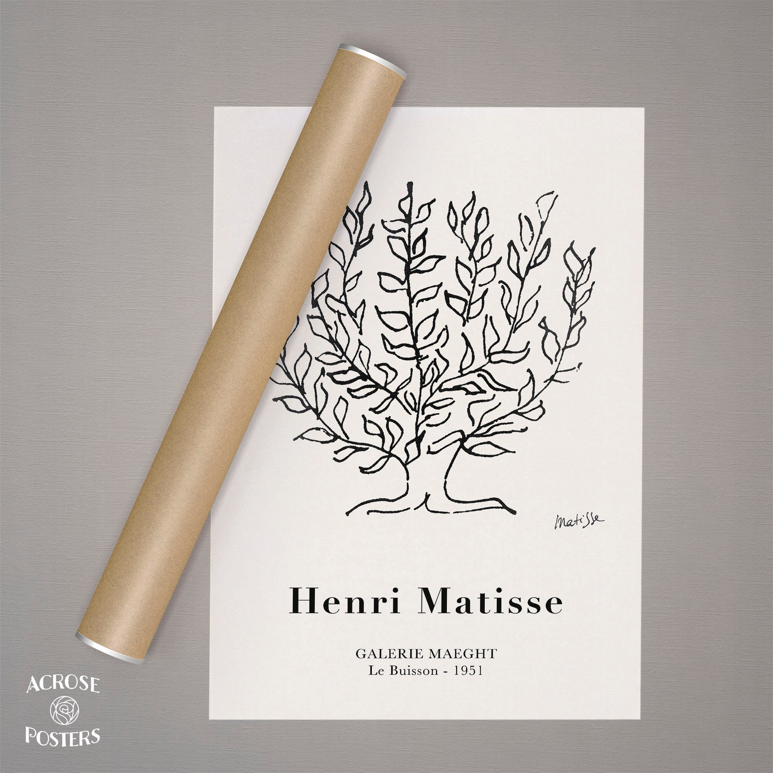 Henri Matisse Le Buisson Tree 1951 Premium Posters Wall Etsy