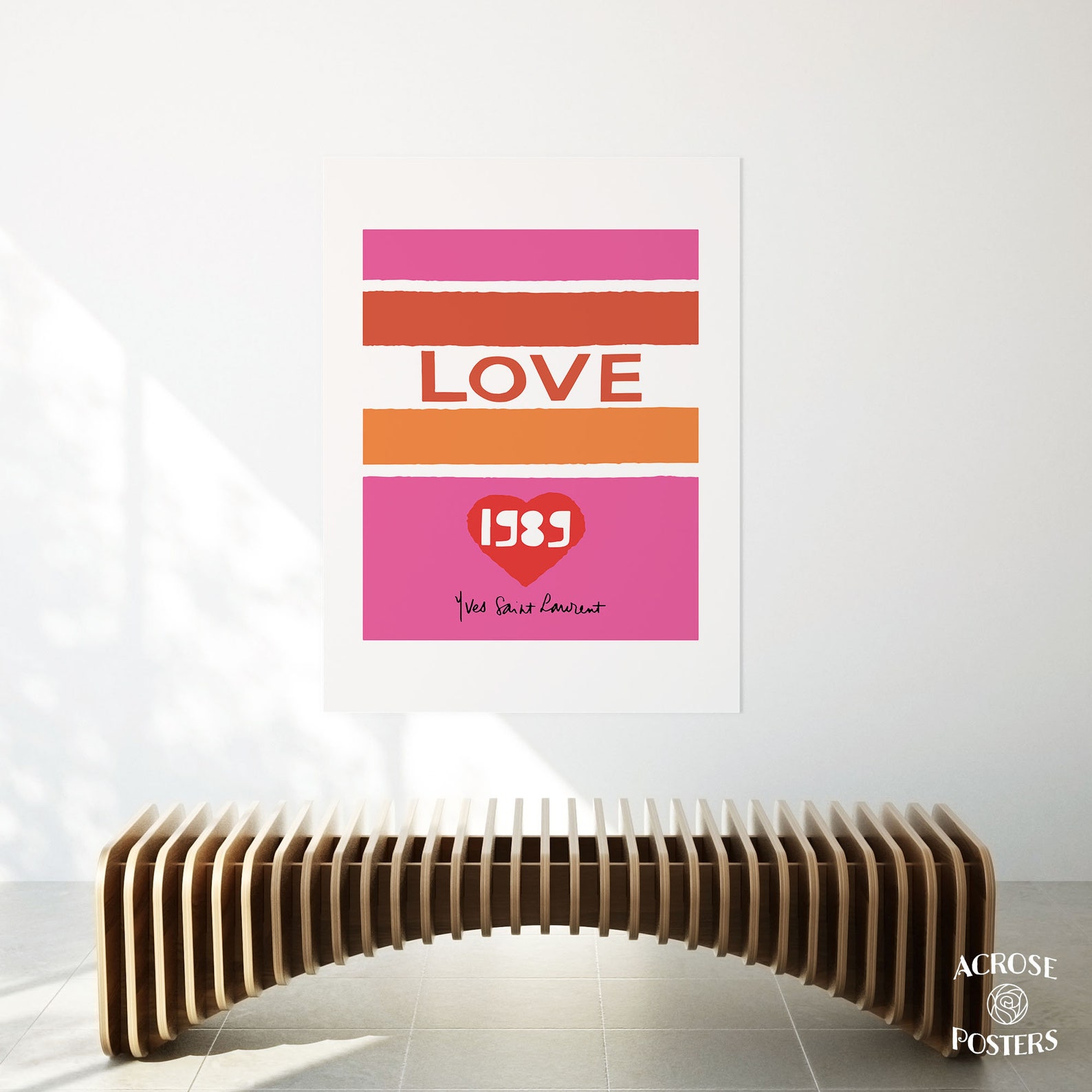 YSL Love 1989 Yves Postcards Yves Saint Laurent Poster Love Etsy