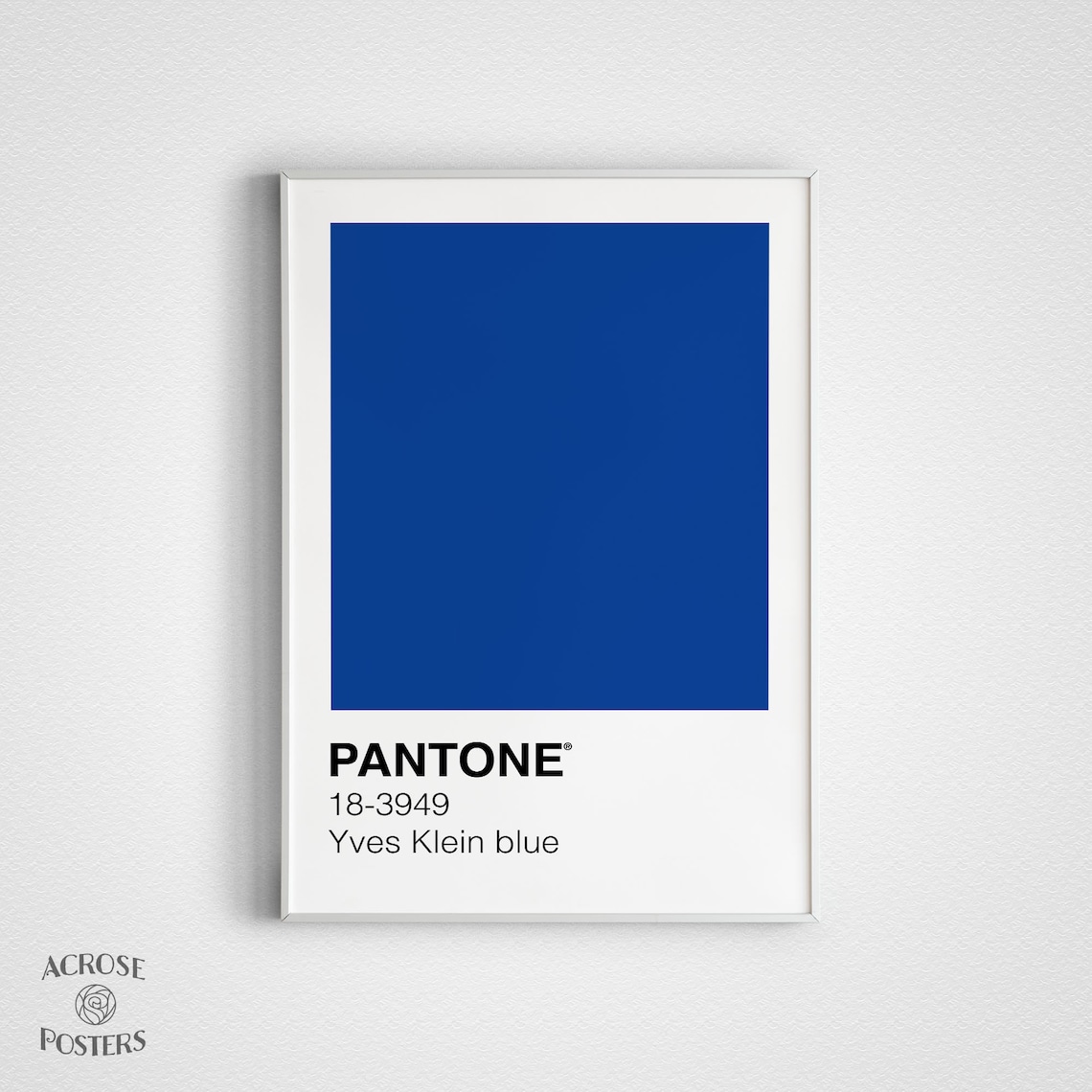 Yves Klein Pantone Yves Klein blue 183949 Premium Posters Etsy