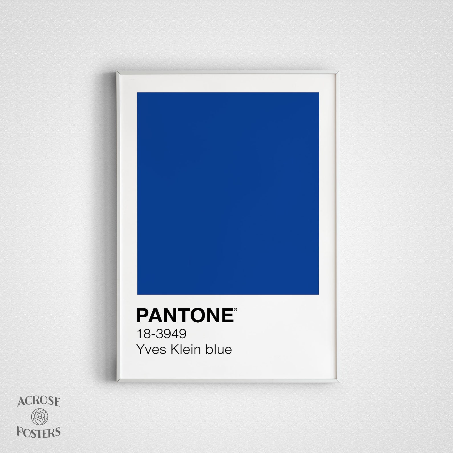 Yves Klein Pantone Yves Klein blue 183949 Premium Posters Etsy