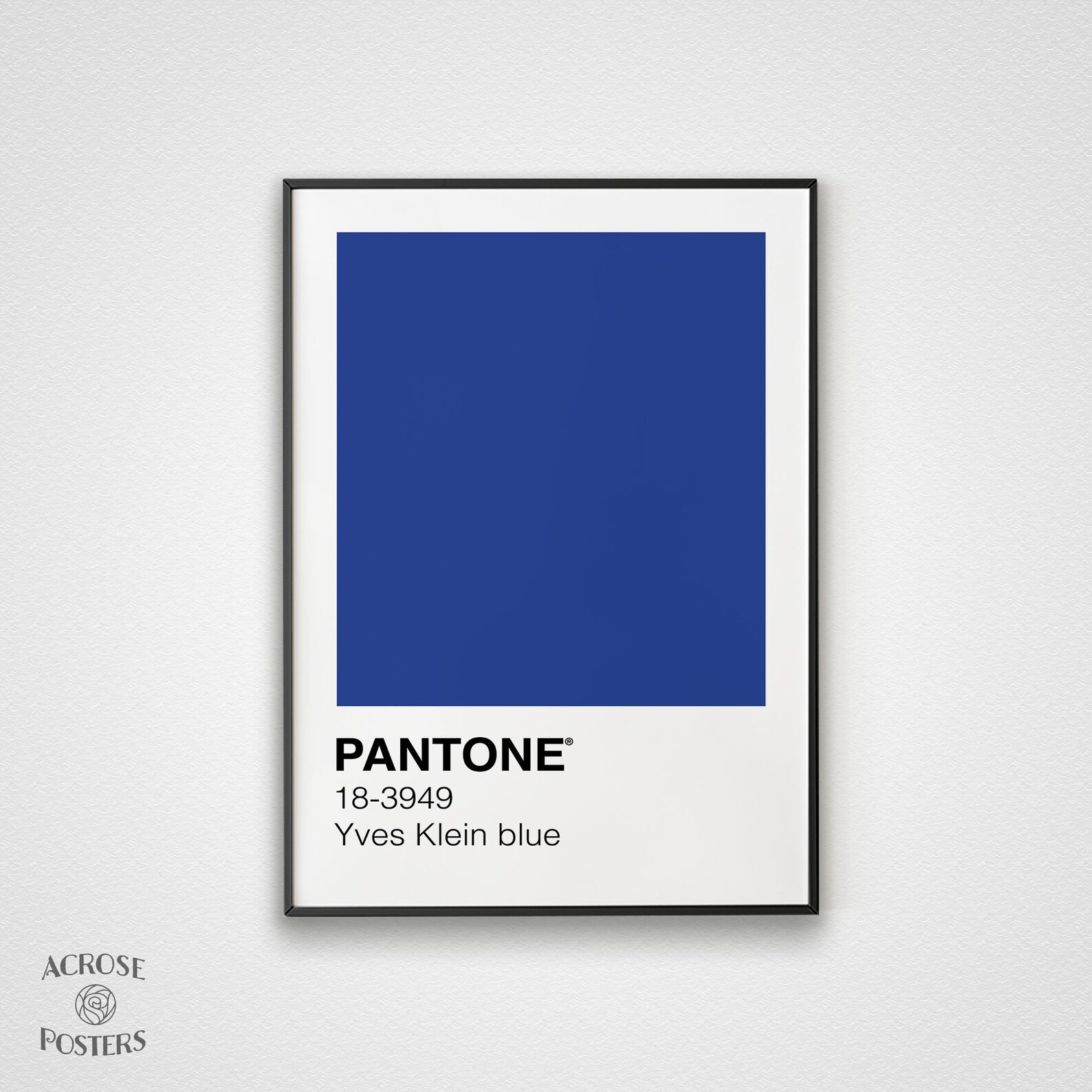 Yves Klein Pantone Yves Klein blue 183949 Premium Posters Etsy