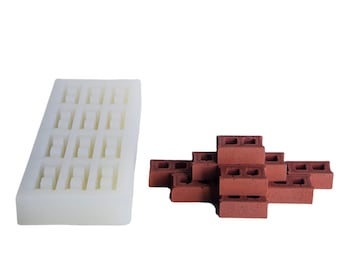 Mold for bricks standart mini building blocks for your project, for miniature, DIY construction