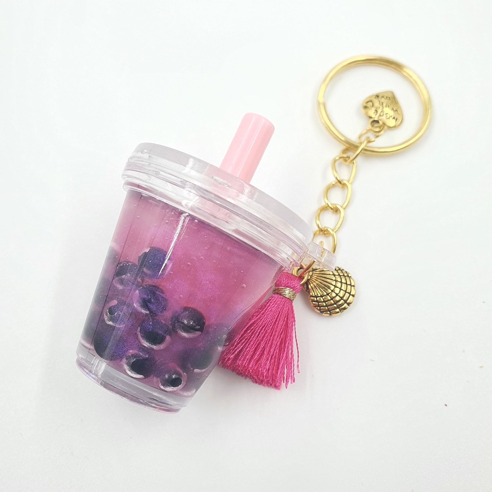 Bubble Tea Keychain Boba Cup Keyring Bubble Tea Cup Keychain Etsy