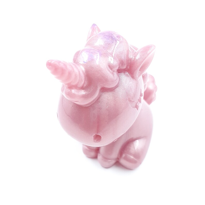 Pink Resin Unicorn Kitty Teddy Bear