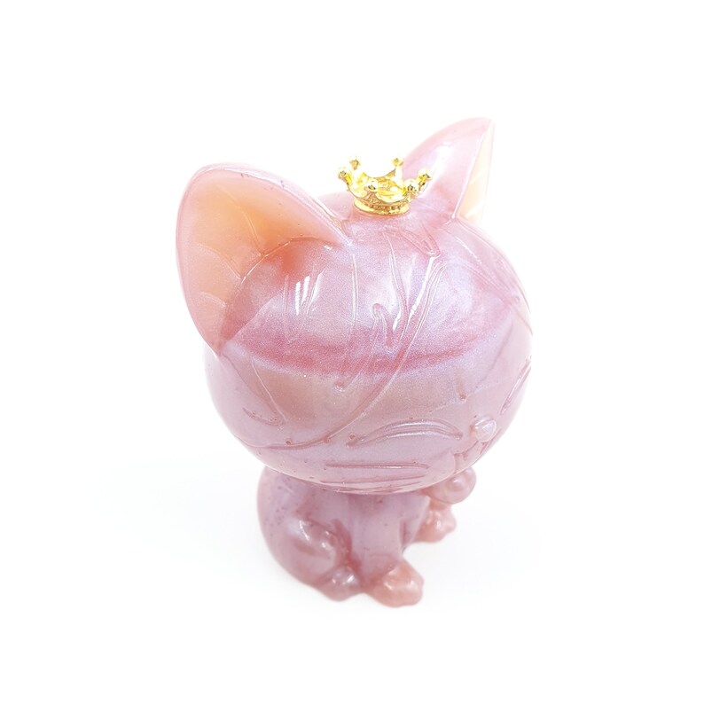 Pink Resin Unicorn Kitty Teddy Bear