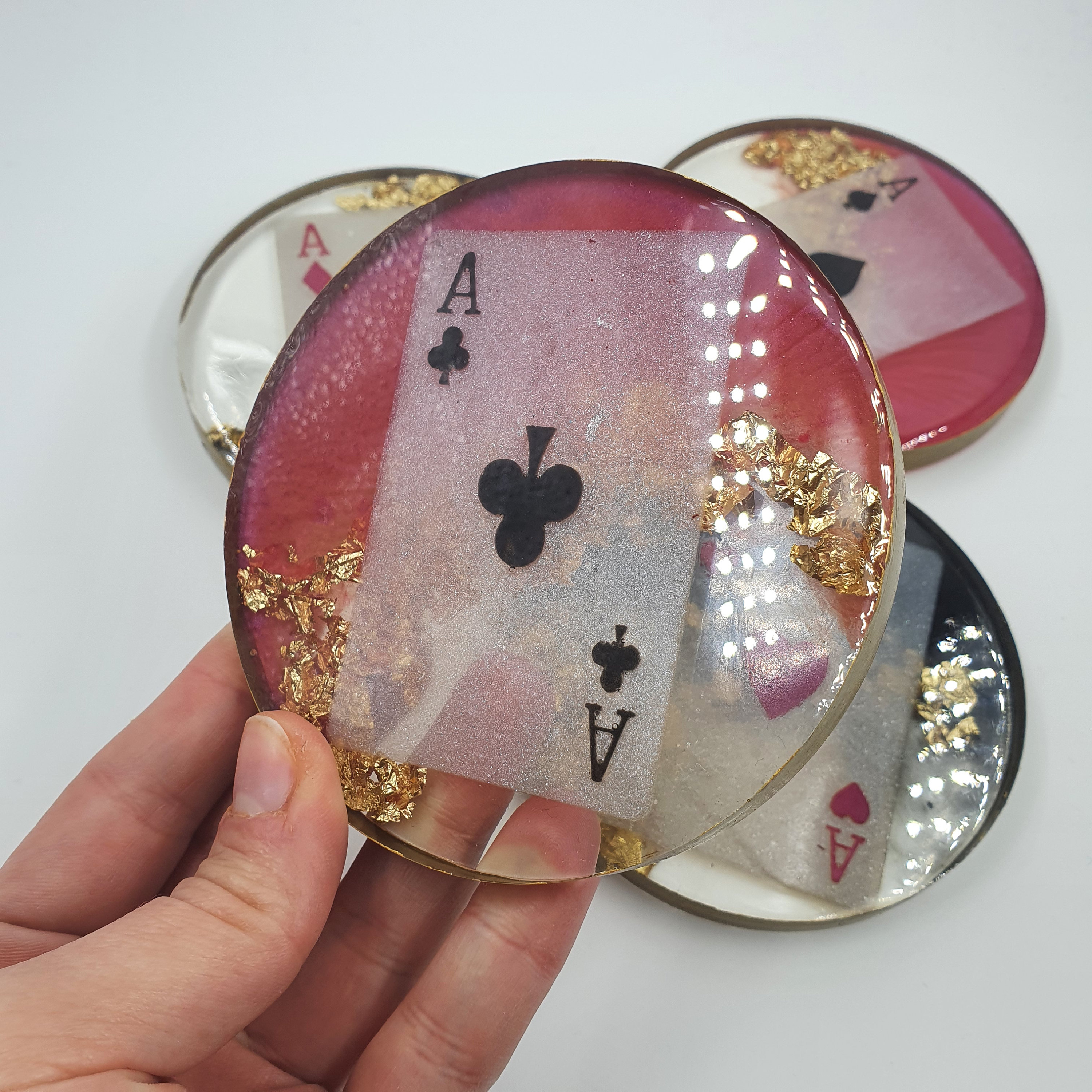 Unique Resin Coasters Playing Cards Coasters Coasters Set of Etsy Denmark