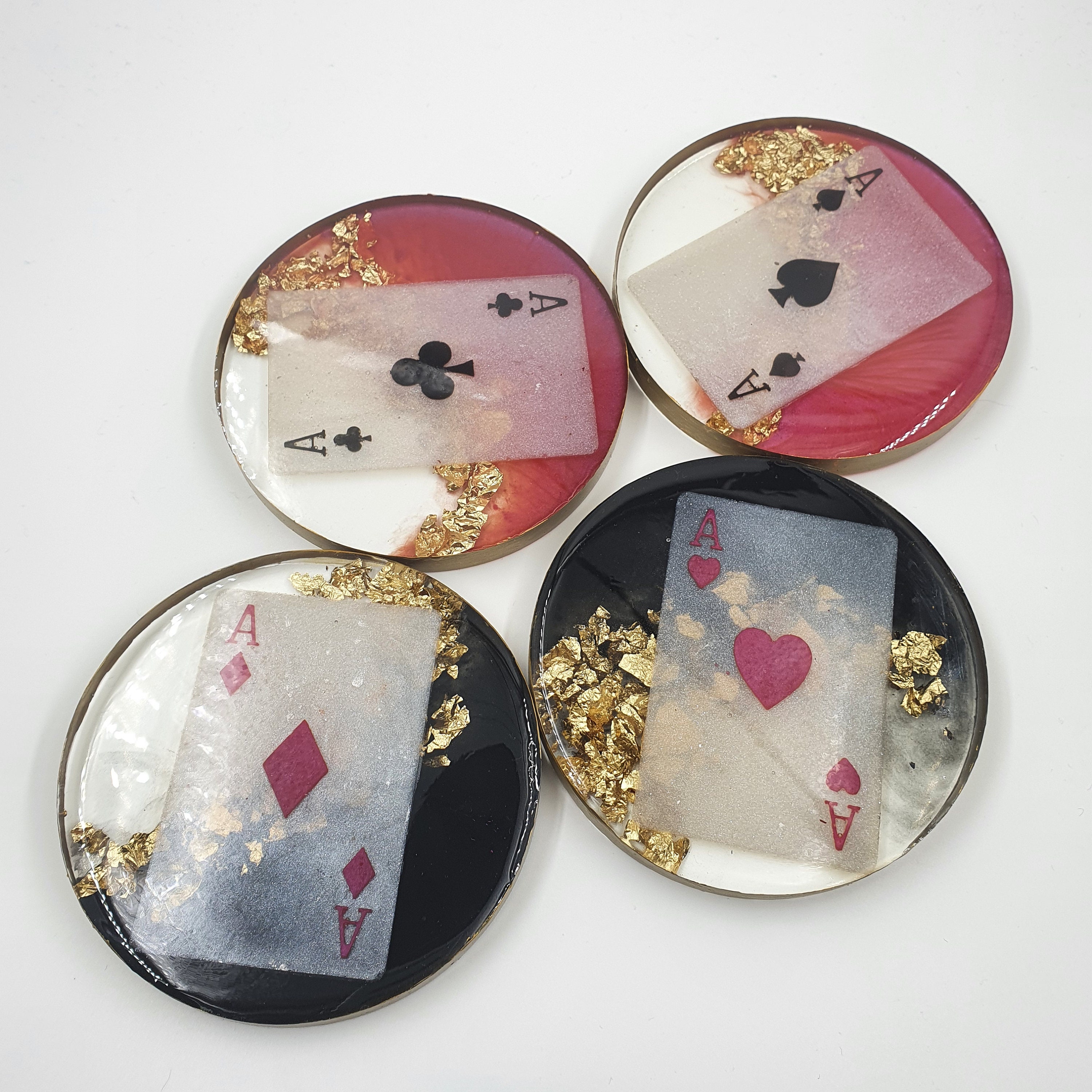 Unique Resin Coasters Playing Cards Coasters Coasters Set of Etsy Denmark