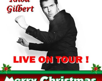 You're going to see Rhod Gilbert Live On Tour ! - Personalised Xmas Card, Any Name - thick, glossy, unique card for gifting tickets