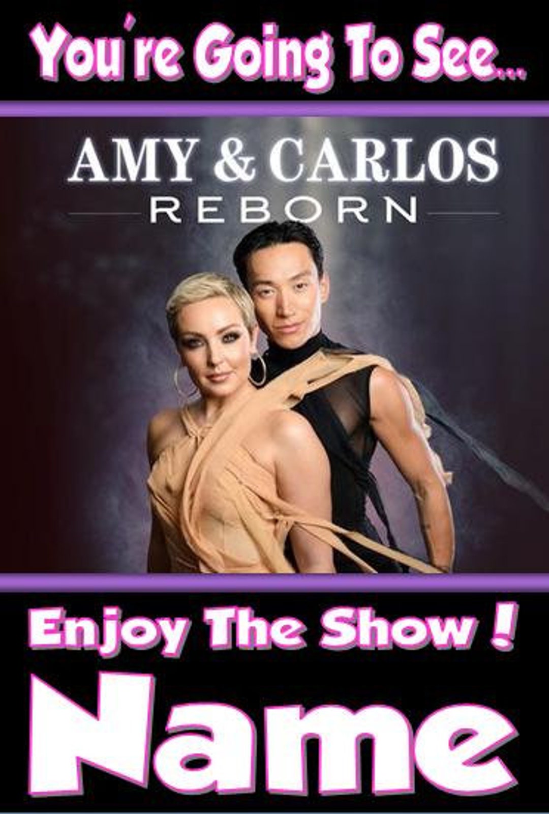 You're Going to See Amy & Carlos Reborn - Personalised Greeting / Xmas ...