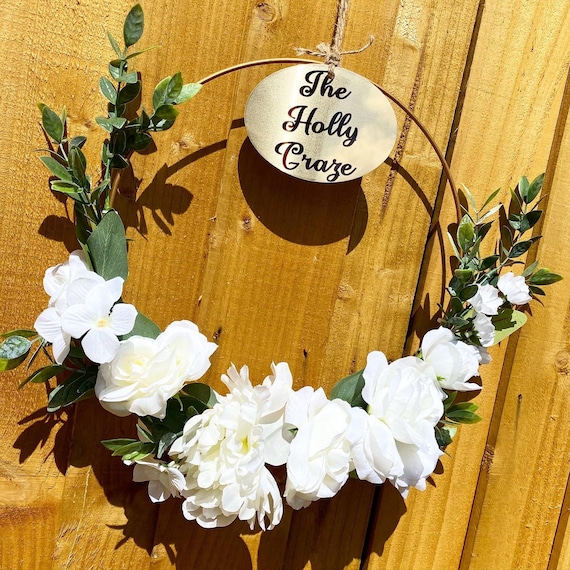 Metal hoop wreath frame best sale