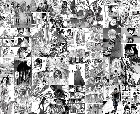 Printed Attack On Titan Manga Panel Wall Collage Kit Anime Etsy Printed Attack On Titan Manga Panel Wall Collage Kit Anime Etsy
