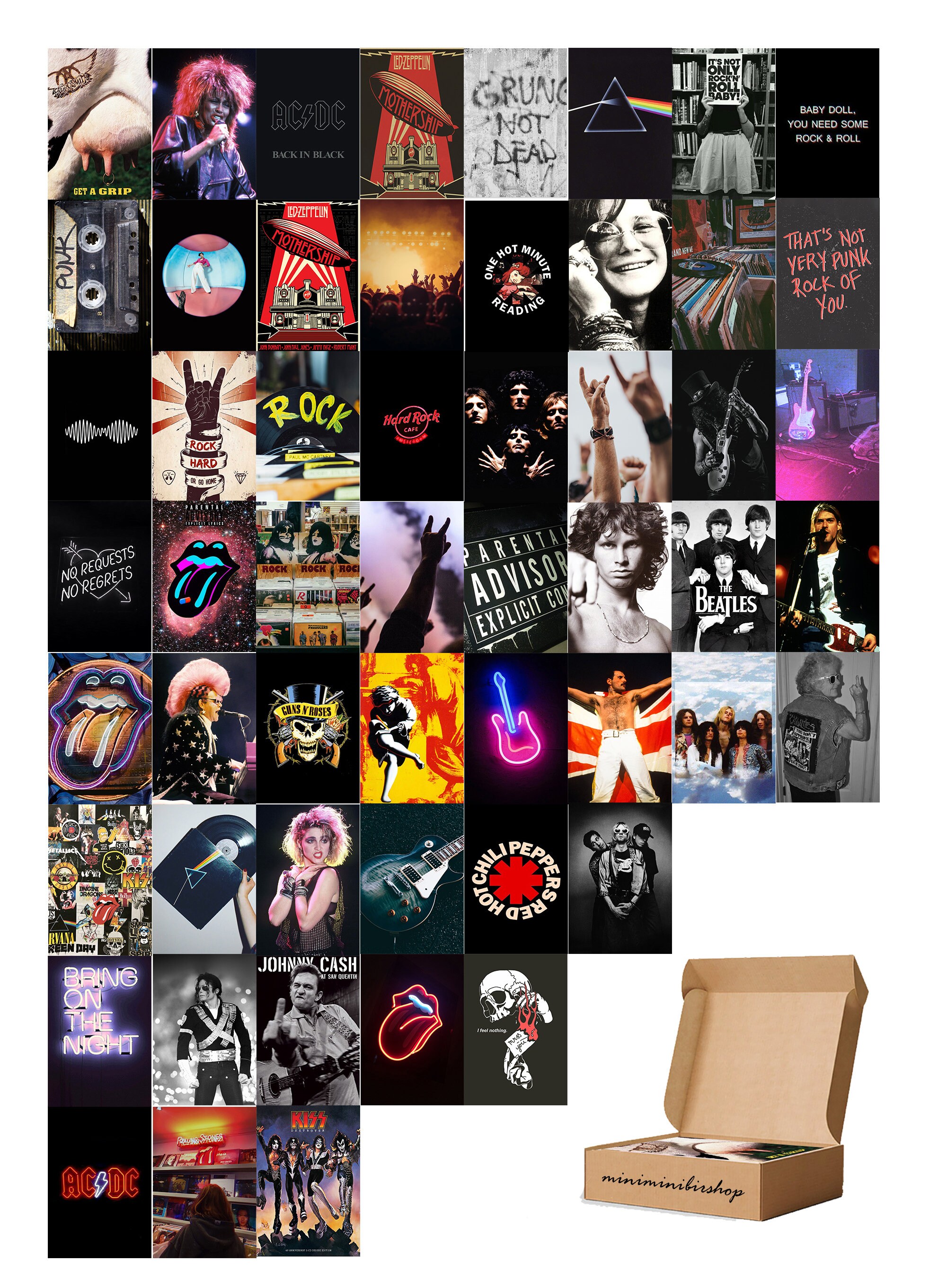 Rock Music Collage - Etsy Rock Music Collage - Etsy