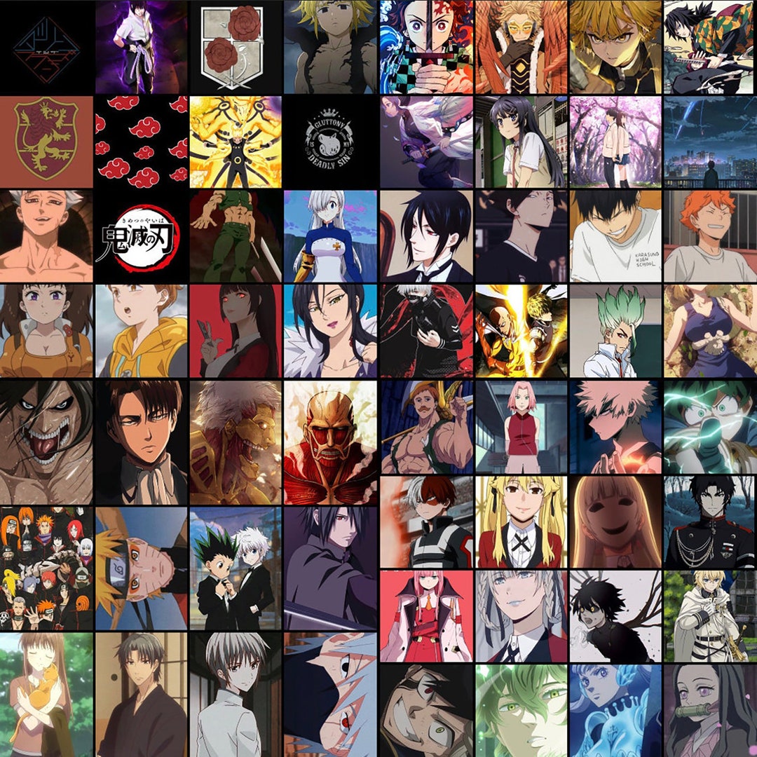 Printedanime Wall Collage Kitanime Aesthetic Manga Anime Etsy