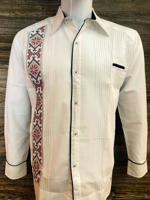 Camisa Mexicana Artesanal para Hombre Lino Blanco - Etsy España