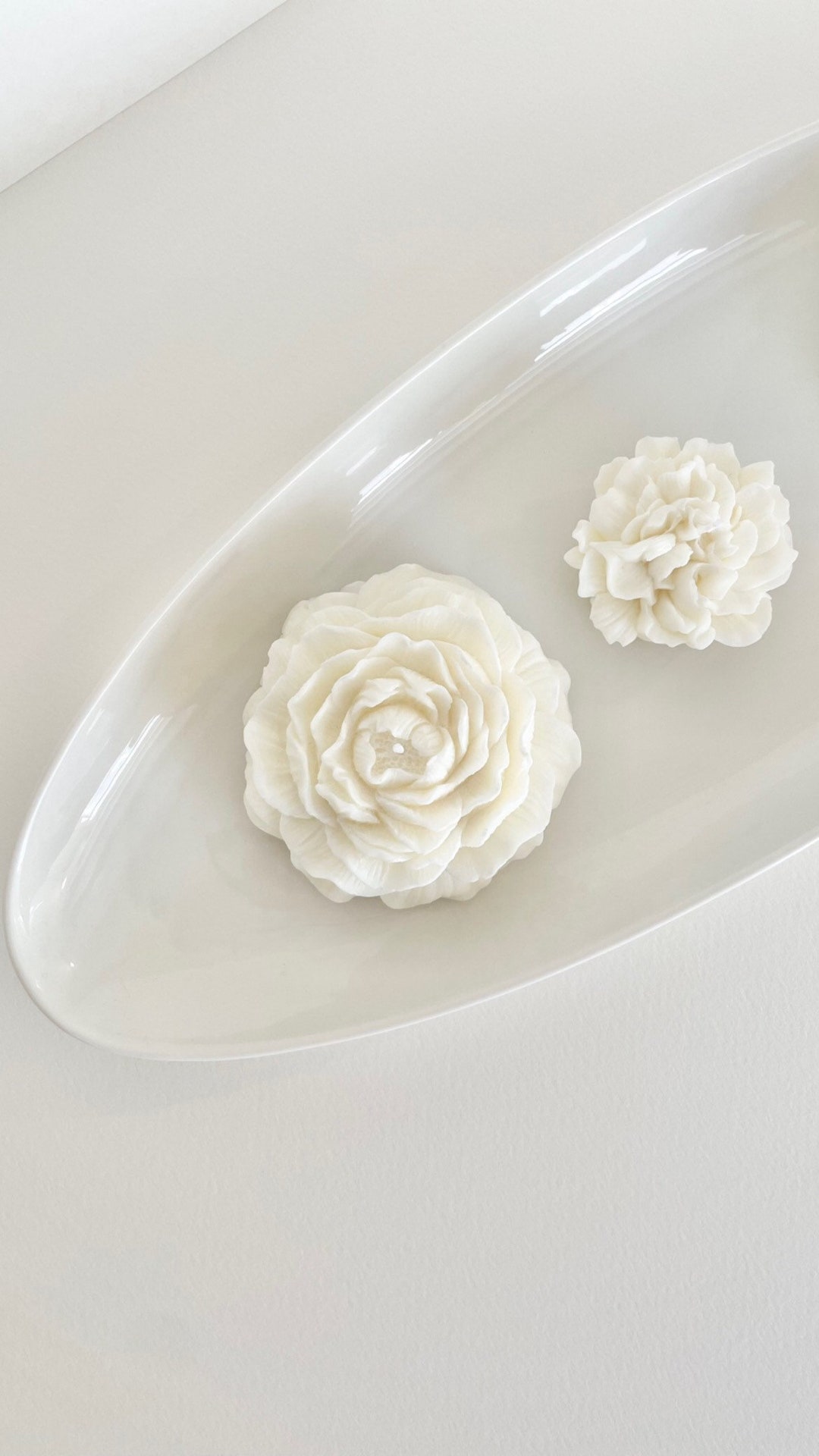 Peonie Flower Candle, Dainty Candle, Table Decor, Wedding Candles and