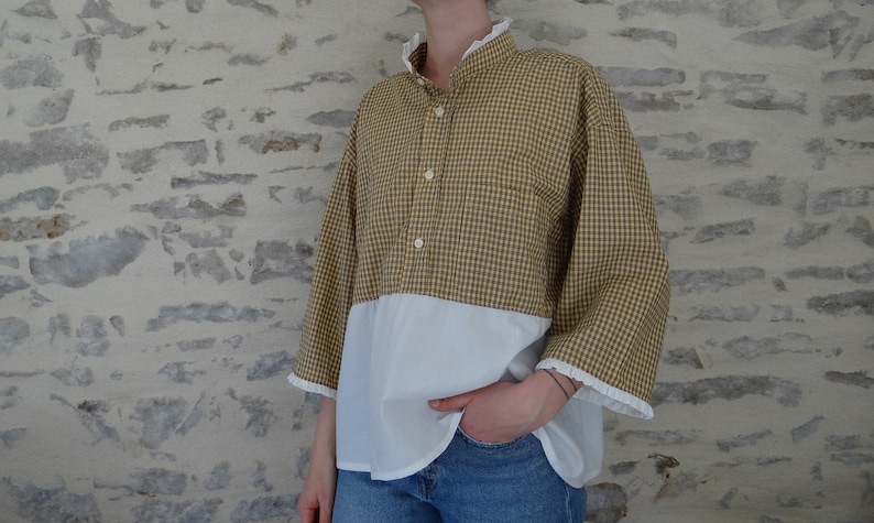 Upcycling-Shirt / Hemd / Bluse / Kleidung / Upcycling / Kootanna / Französischer Designer Bild 3