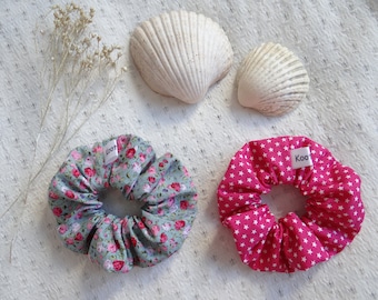 Lotto di elastici per bambini / Scrunchie / Accessori per bambini / Moda / Accessori per capelli / Made in France / Fatto a mano / Upcycling