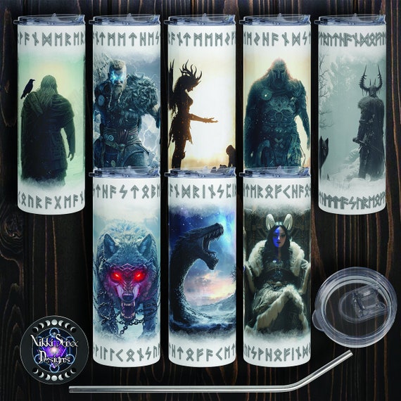 Norse Tumblers: The Aesir Collection & Progeny of Chaos - 20 oz Stainless Steel
