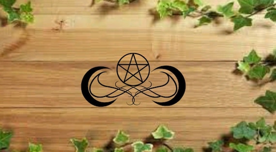 Pentacle And Moons Decal Only, Witchy Vinyl Decal | Moon Child | Water Bottle Sticker | Moon Phase Car and Laptop Decal | Car Accessory