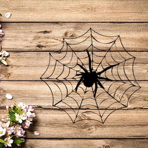 Spider Web Car Decal, Spooky Spider Web Window Cling, Spider Vinyl Decal, Permanent Window Decal, Laptop Sticker Designs