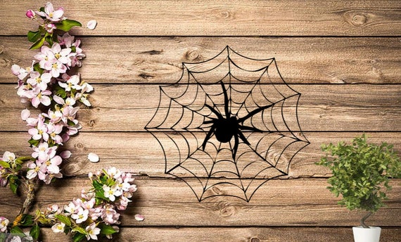 Spider Web Car Decal, Spooky Spider Web Window Cling, Spider Vinyl Decal, Permanent Window Decal, Laptop Sticker Designs