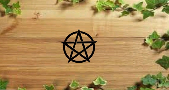Vinyl Pentacle Decal For Tumbler Cup, Laptop, Car Pentagram Sticker Cup Witchy Decal Witchcraft Decal