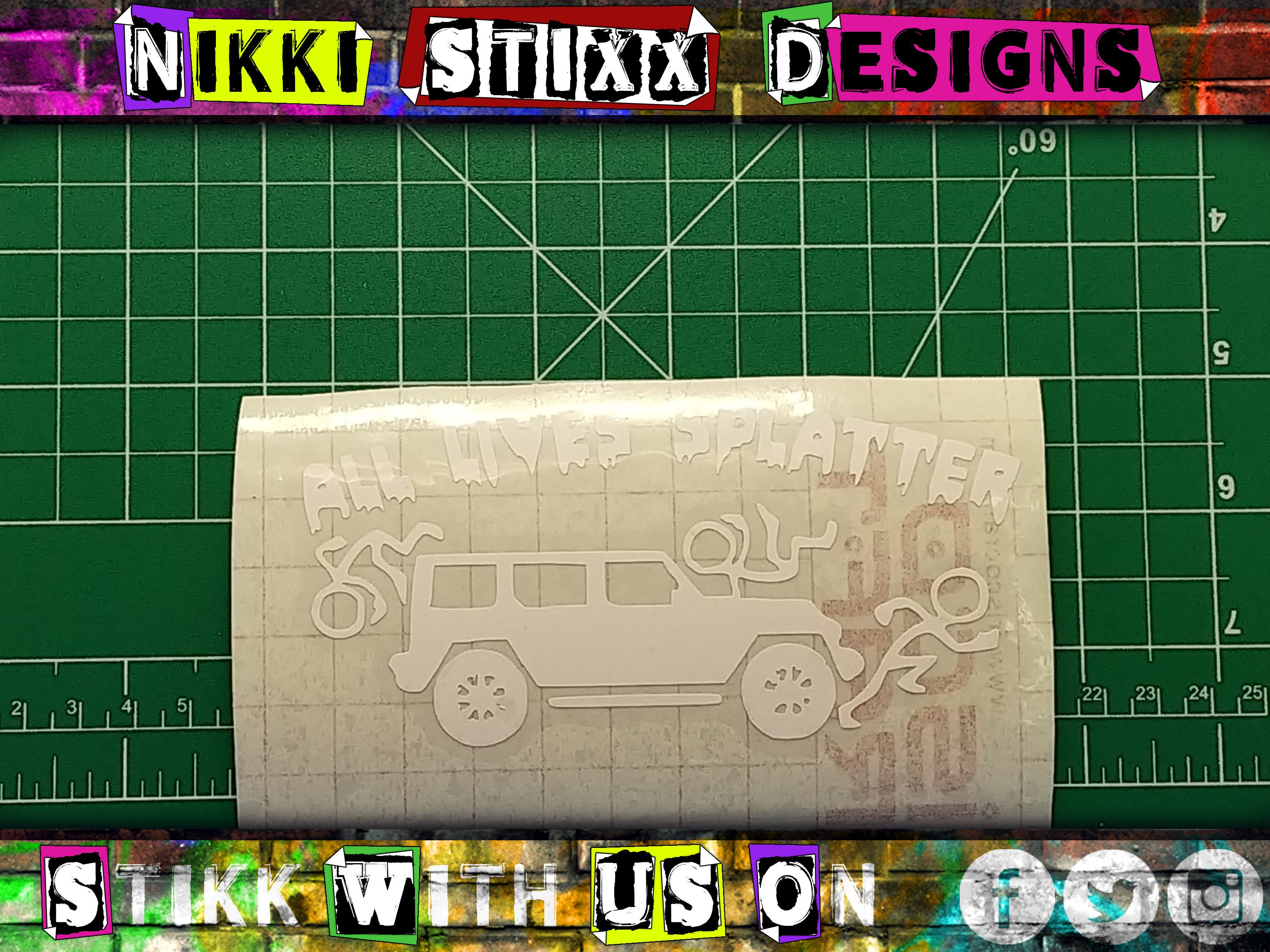 All Lives Splatter Car Decal Decals For Cars Decals For | Etsy