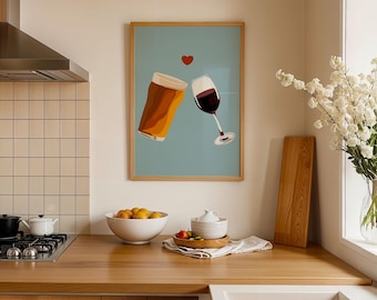Beer to my red wine print
