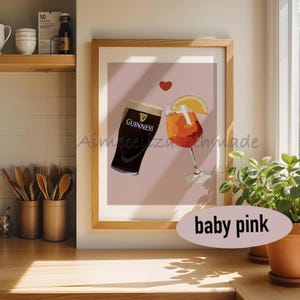 Guinness and aperol spritz print image 6