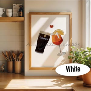 Guinness and aperol spritz print image 2