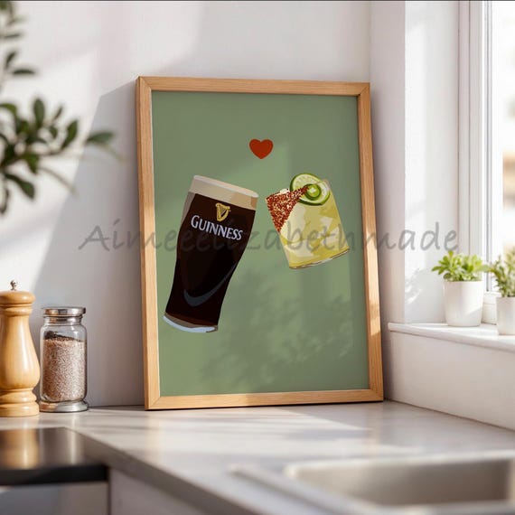 Guinness and spicy margarita print