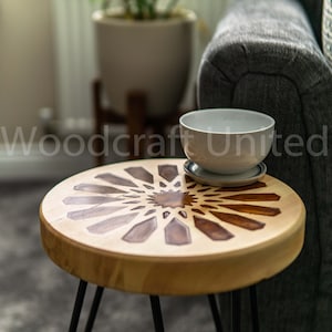 Side table, Moroccan Style Coffee table, epoxy resin table