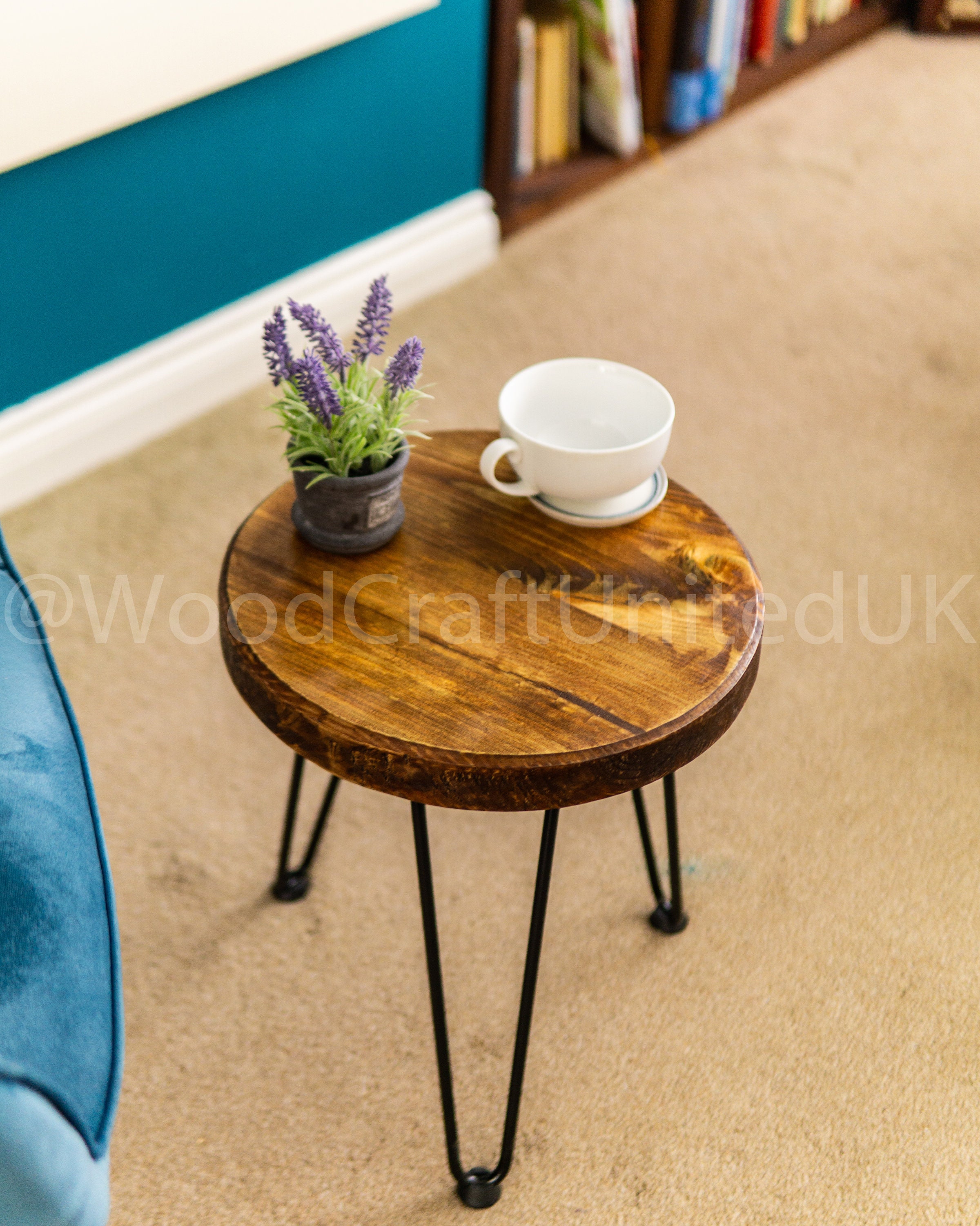 Small round 2024 rustic side tables
