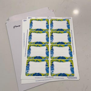 Mahjong Name Tag Stickers |3.3x2.477"| Blank| Mahjong Event| Mahjong Class| Mahjong Party| Mahjong Tournament| Event or Personal Items image 7