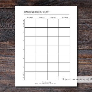 Printable Mahjong Score Chart - Il 300x300.6395938108 M986