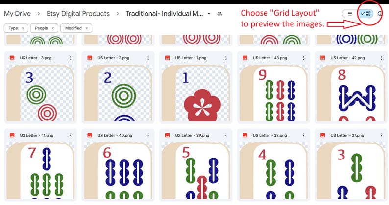 May include: Nine digital images of different designs, each with a number from 1 to 9, displayed in a grid layout. The designs include circles, wavy lines, and a flower.