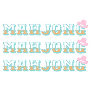 Cowboy Mahjong | Svg | PNG | Clip Art| Mahjong Pattern SVG| Sticker| T-shirt| Bag| Apron| Art Print| Mugs| Phone Case| Accessories| Clothes