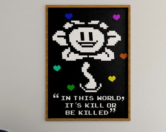 Undertale Flowey Art Etsy