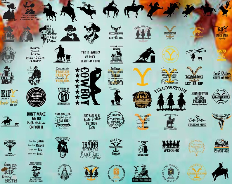 Download Clip Art Huge Bundle Svg Beth Dutton Button Ranch Rip Svg Yellowstone Svg Clipart Svg Files For Silhouette Yellowstone Svg Png Bundle Cricut Art Collectibles