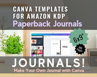 Plantilla de diario Canva de 6 x 9 para KDP