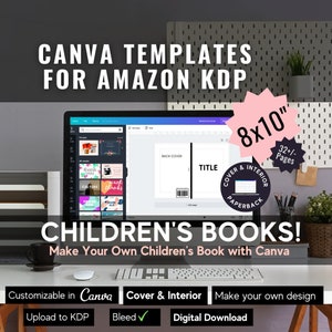 8x10 Canva Template for KDP Children&#39;s Paperback Book