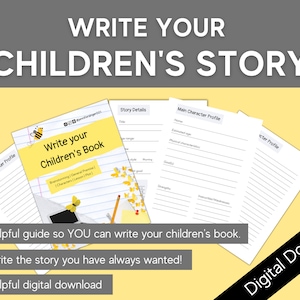 Comment écrire une histoire pour enfants | Plan guidé | Planificateur d'intrigue pour l'écriture d'une histoire | Comment écrire un livre | Écriture créative | Planificateur d'auteur