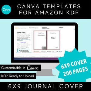 6x9 Canva Journal or Book Cover Template for KDP Etsy 6x9 Canva Journal or Book Cover Template for KDP Etsy